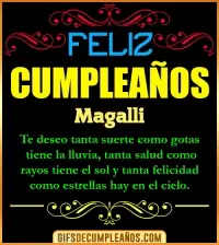 GIF Frases de Cumpleaños Magalli